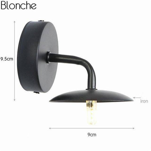 LED wall light with metal lampshade - vue 6 sur 9