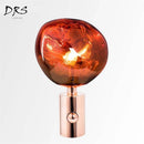 Design rose gold PVC table lamp melt