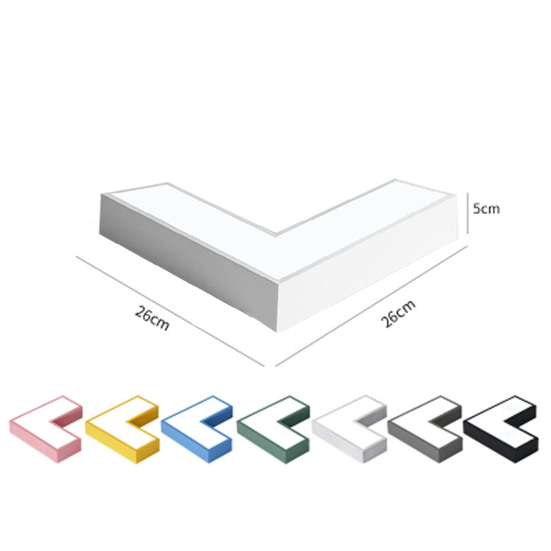Right-angle LED designer ceiling light arrow