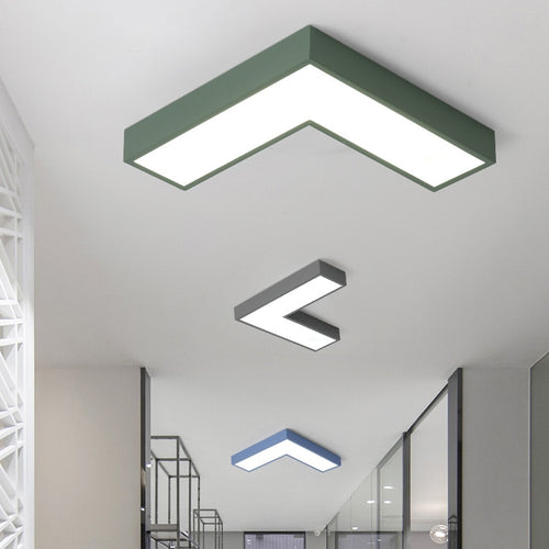 Right-angle LED designer ceiling light arrow - vue 3 sur 13