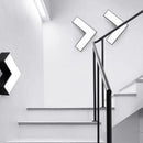 Right-angle LED designer ceiling light arrow