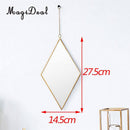 Frame golden diamond hanging wall mirror
