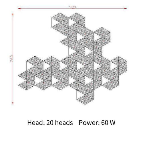 Luxury LED wall light with gold geometric design - vue 8 sur 10