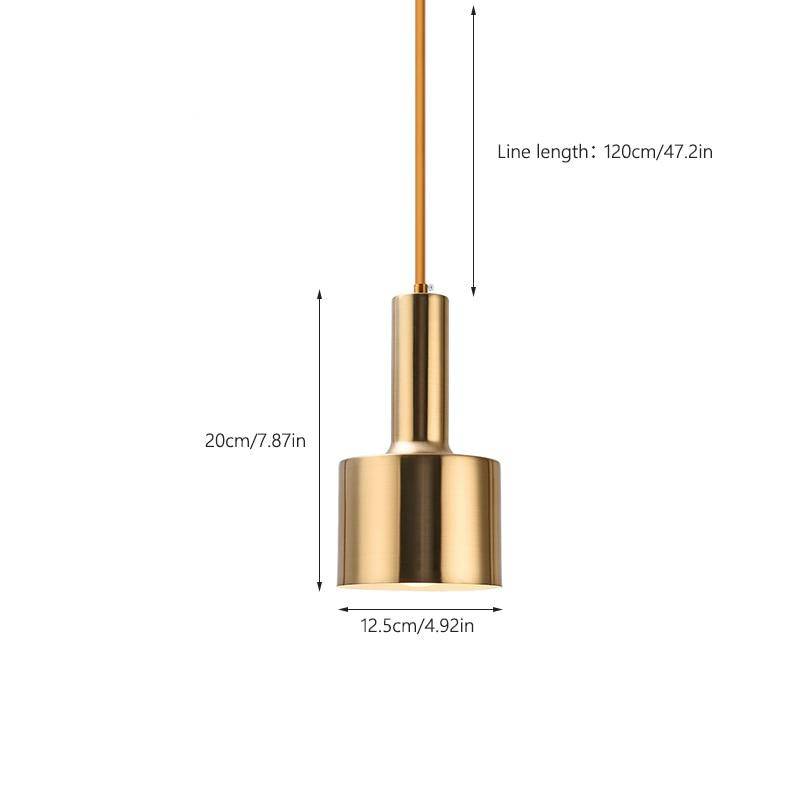 Luxury gold LED designer pendant light - vue 3 sur 5
