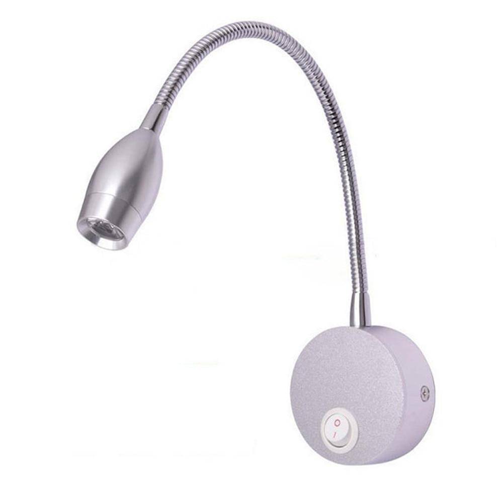 Adjustable LED wall lamp with switch