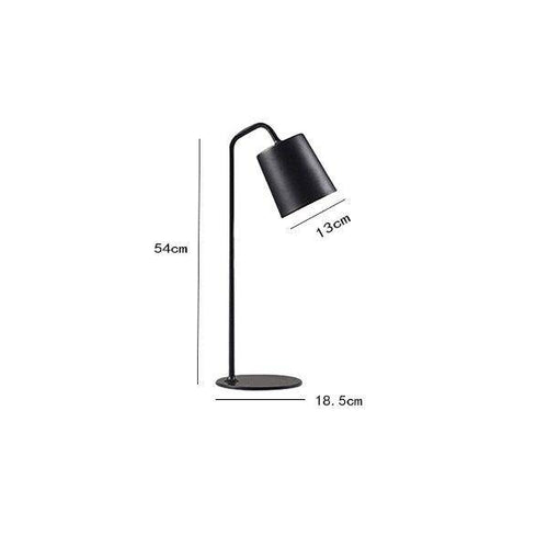 Modern LED desk lamp with colored metal lampshade Study - vue 9 sur 8