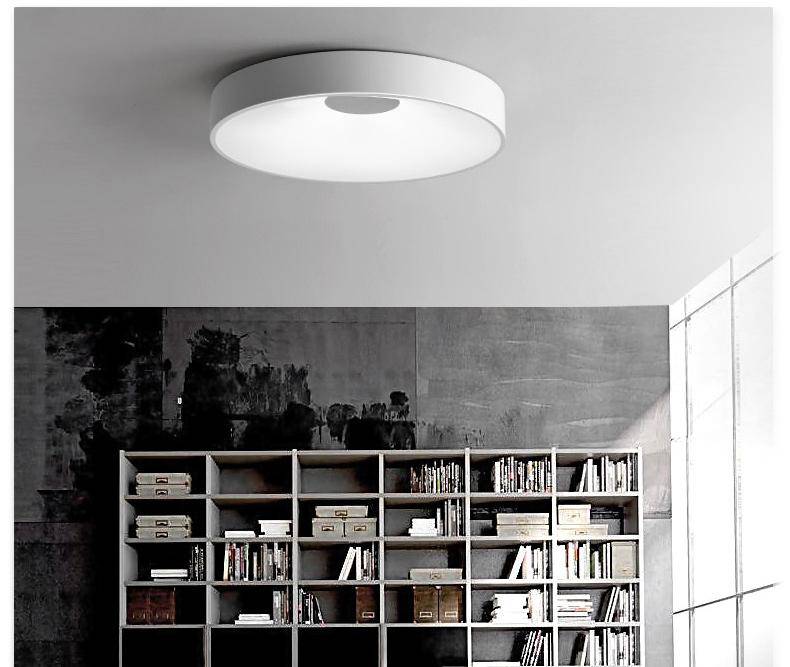 Round concave LED designer ceiling light