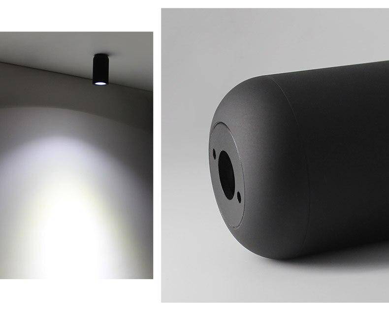 Spotlight with rounded cylindrical design Mount - vue 4 sur 5