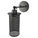 Antique wall light with caged lamp country style