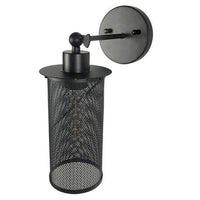 Antique wall light with caged lamp country style