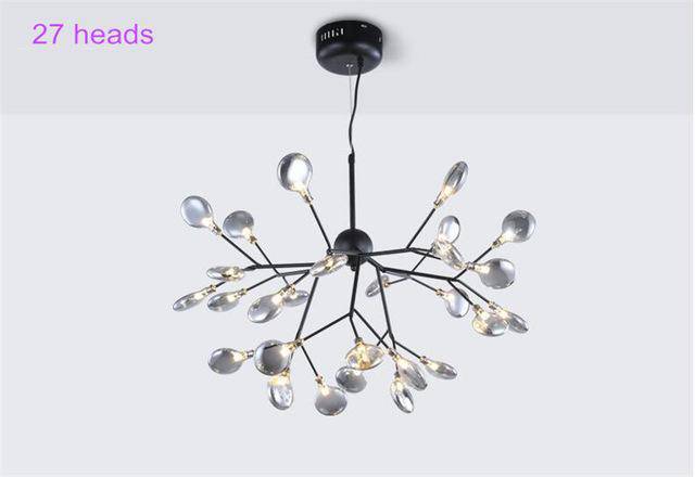 Design LED branch tree leaf chandelier