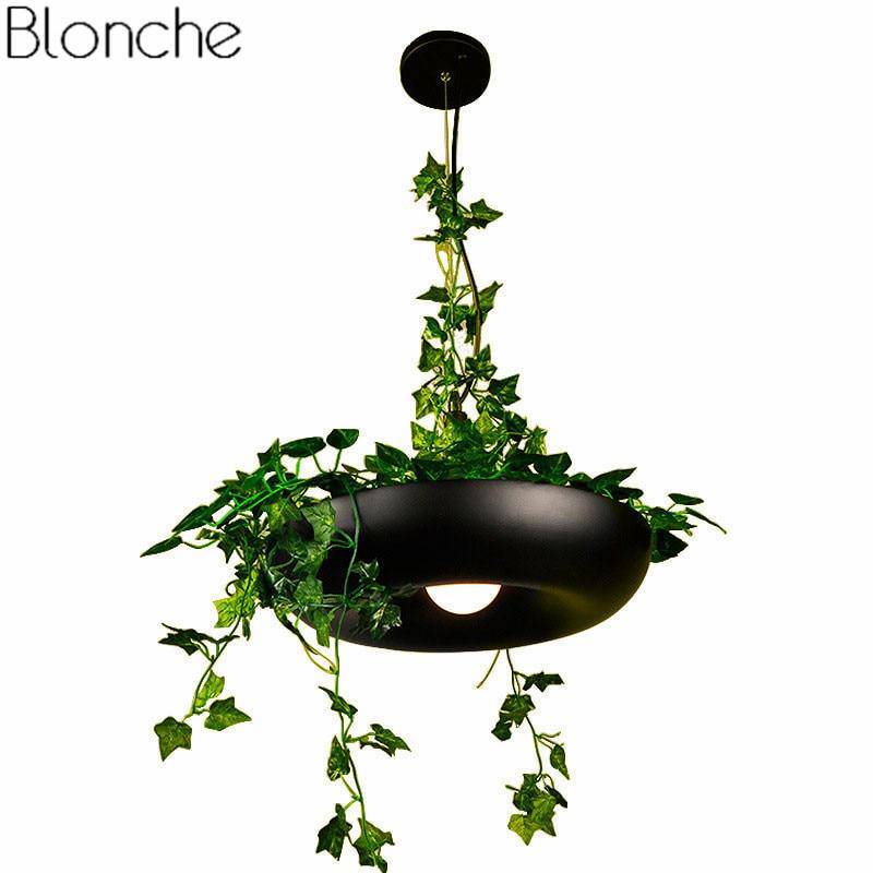 Modern rounded hanging light for plant pot - vue 8 sur 8