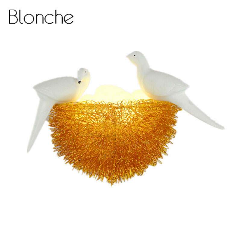 Bird's nest shape LED wall light - vue 4 sur 8