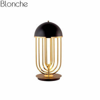 Luxury gold designer LED table lamp