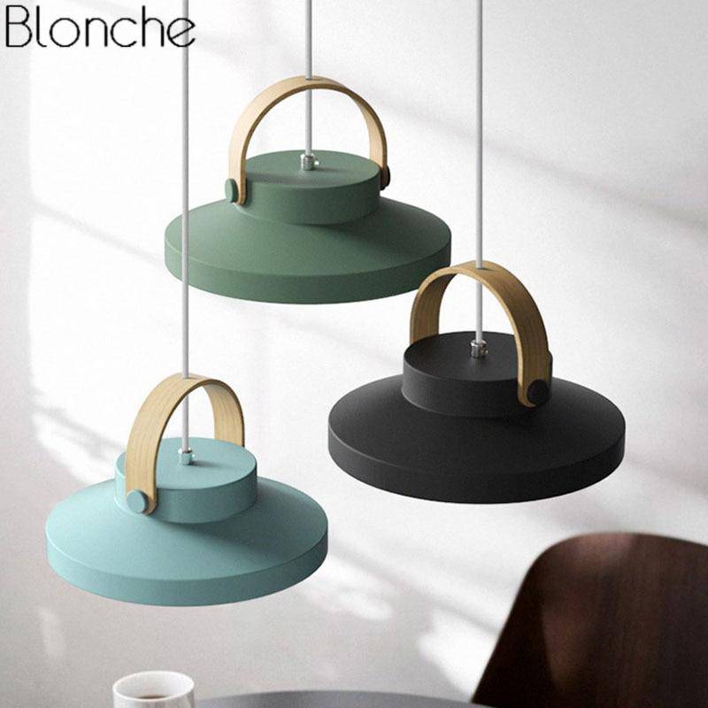 Suspension design LED en bois et métal Moderna - vue 2 sur 21