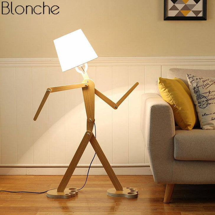 Modern LED character floor lamp