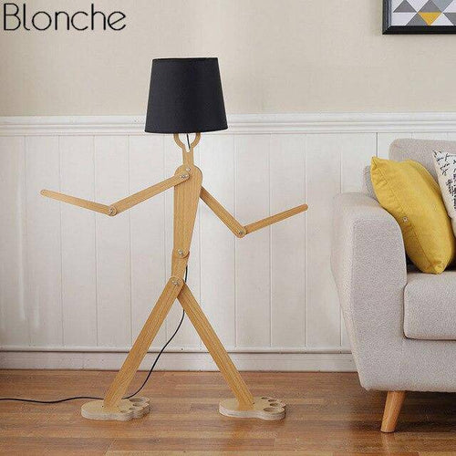 Modern LED character floor lamp