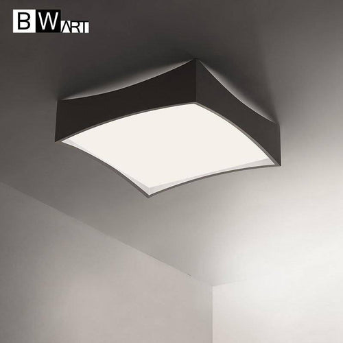 Square LED ceiling light with rounded edges, white, Bwart - vue 2 sur 4