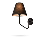 Wall light with fabric lampshade Indoor