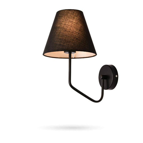 Wall light with fabric lampshade Indoor - vue 5 sur 7