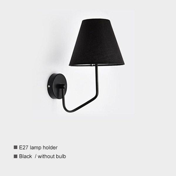 Wall light with fabric lampshade Indoor - vue 3 sur 7