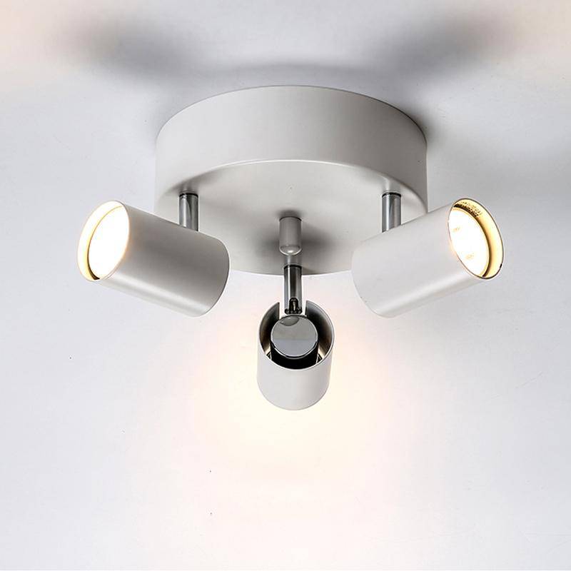 Round ceiling light with adjustable LED spotlights - vue 2 sur 8