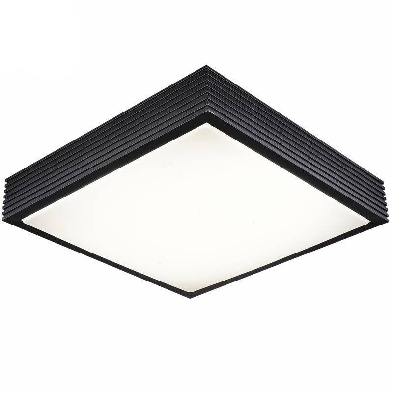 Stepless square metal LED ceiling light - vue 5 sur 5