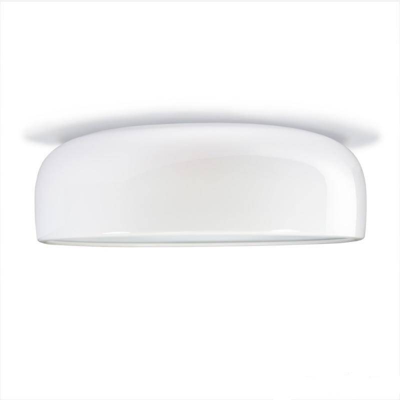 Smithfield round aluminium LED ceiling light - vue 6 sur 7