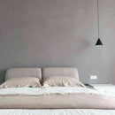 Conical design LED pendant light with visible wires