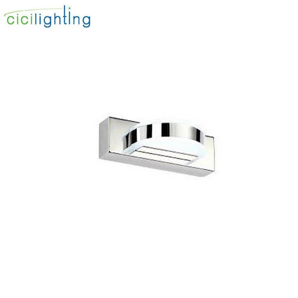 Chrome LED wall light with mirror lamps - vue 7 sur 7