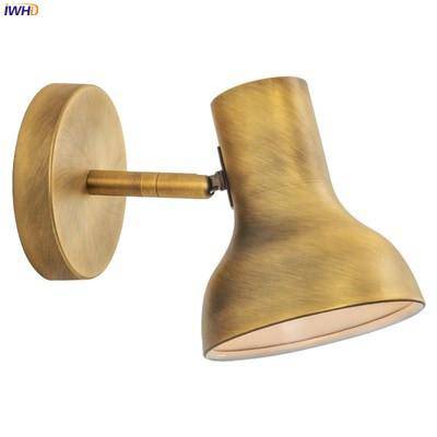 Adjustable gold metal LED wall light - vue 6 sur 10