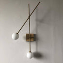 Led designer wall light with crossed branches