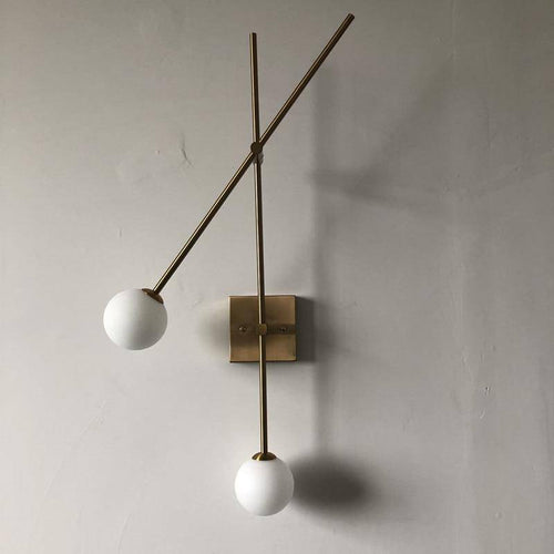 Led designer wall light with crossed branches - vue 6 sur 6