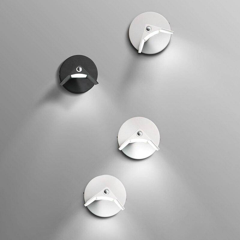 Modern geometric LED metal wall light