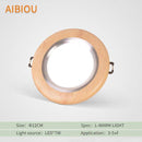 Aibiou wooden LED ceiling spotlight