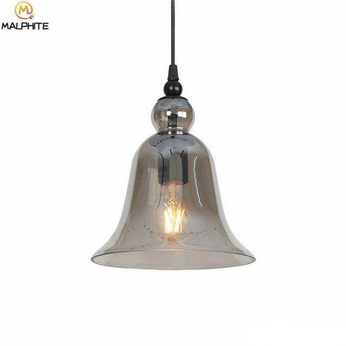 Coloured glass bell pendant light - vue 6 sur 11