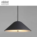 Modern coloured conical designer pendant light