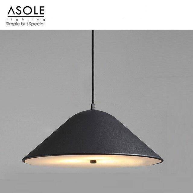 Modern coloured conical designer pendant light
