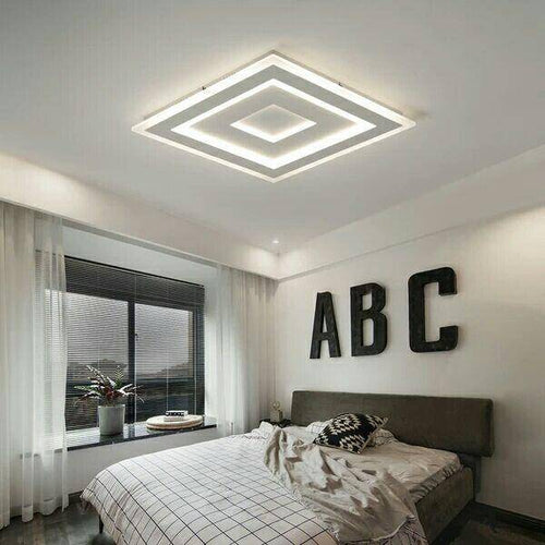 Modern rectangular LED ceiling light - vue 3 sur 4