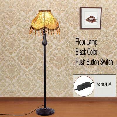 LED floor lamp with fabric shade - vue 9 sur 15