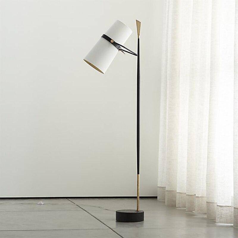 Designer floor lamp with adjustable shade - vue 3 sur 5