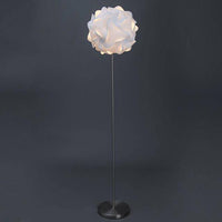 Modern LED floor lamp with flower globe