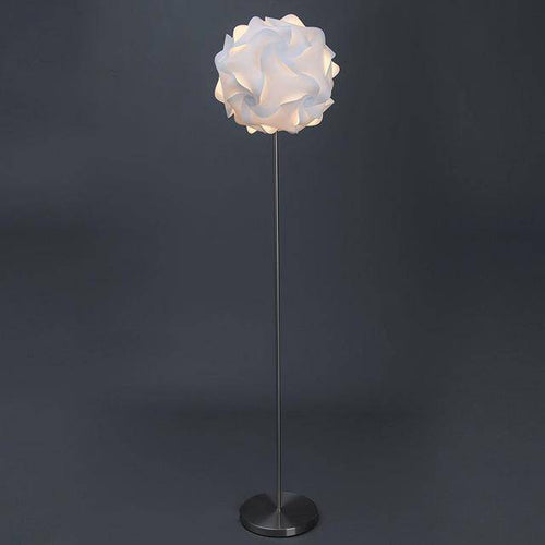 Modern LED floor lamp with flower globe