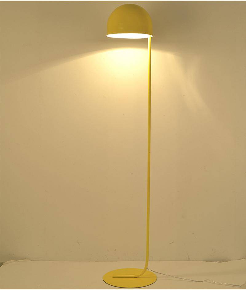Designer floor lamp with Lovely half-ball lampshade