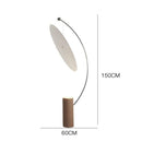 Modern curved LED designer floor lamp