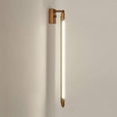 LED designer wall light gold bar rotate