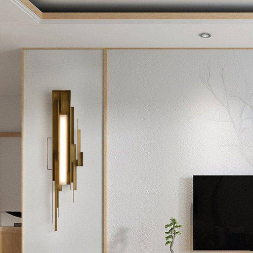 Luxury gold design LED wall light - vue 3 sur 7