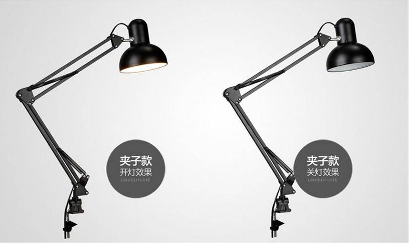 Adjustable LED clip-on desk lamp student - vue 4 sur 5