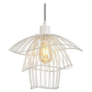 Concise coloured cage design pendant light