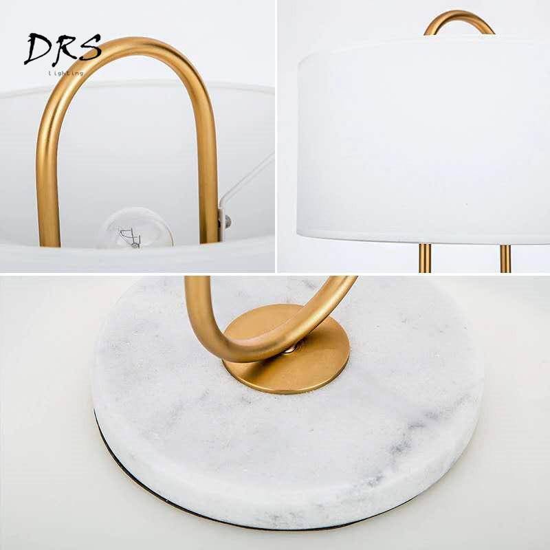 Designer bedside lamp with creative lampshade - vue 4 sur 8